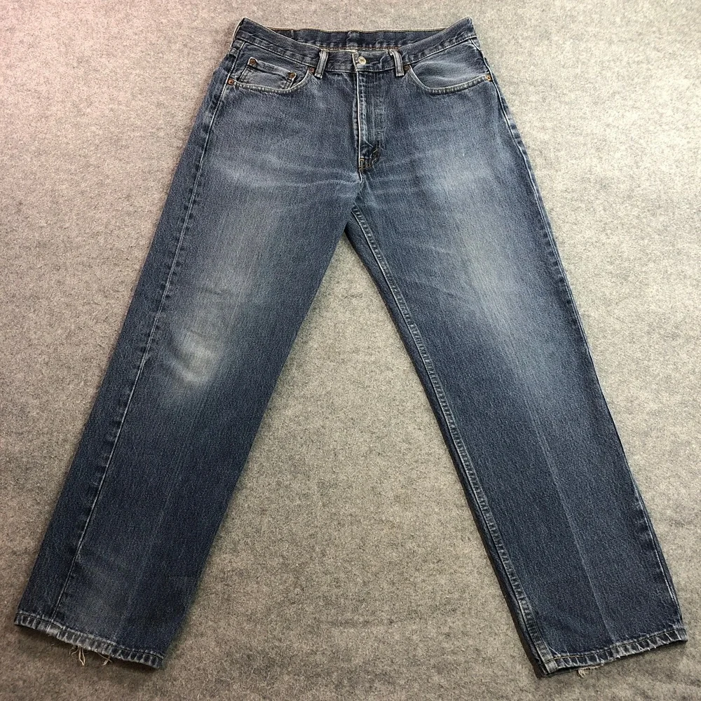Levi's Mens 550 Relaxed Fit Jeans 36x32 Blue Medium Wash Tapered Leg Denim